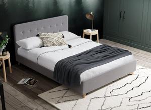 160x200 <span class=keywords><strong>letto</strong></span> all'ingrosso, tessuto grigio gamba di legno Design moderno Hotel mobili camera da <span class=keywords><strong>letto</strong></span> - Product Image 6