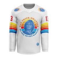 Fabricant d'équipement d'origine Maillot et chaussettes de hockey unisexe en polyester Vente en gros impression européenne par sublimation pour les équipes de hockey sur glace pour adultes