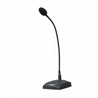 Microphone à condensateur filaire à col de cygne pour conférence, avec prise jack 3,5 mm, idéal pour les podiums de conférence, le streaming en direct et les discours