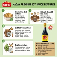 Sauce soja chinoise premium 380 ml, brassée traditionnellement, riche en umami naturel, pure, fermentée, certifiée Halal, OEM personnalisé