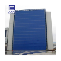 OLAND Porte flexible industrielle pour hangar d’avions, pliable en PVC avec cadre en acier galvanisé résistant au vent