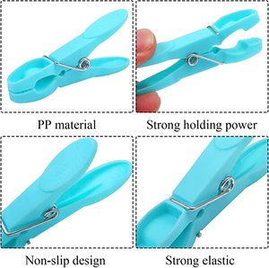 Pince <span class=keywords><strong>à</strong></span> <span class=keywords><strong>linge</strong></span> colorée avec ressorts pour séchage <span class=keywords><strong>à</strong></span> l'air, idéale pour chaussettes et petits vêtements, en plastique - Product Image 4