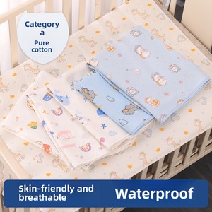 A-Klasse Wasserdichte Atmungsaktive 100% Baumwolle Baby-Wickelunterlagen Kinderbettwäsche-Sets für Mutterschaftsversorgung Menstruationsperioden Maßanfertigung - Product Image 2