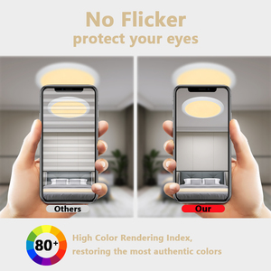 3000K/4000K/6000K trong nhà nhà siêu mỏng Vòng RGB thông minh gắn phòng ngủ dẫn ánh sáng trần điều khiển từ xa Dimmable ceil đèn - Product Image 4