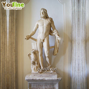 Estatua clásica antigua de mármol reclinable, estatua de Dios del río, Marforio, a la venta - Product Image 2