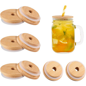 ชุดฝาไม้ไผ่และไม้ขายดี รับทำฝาไม้ไผ่แบบกำหนดเองสำหรับขวดแก้วใส่เทียนแบบเมสัน - Product Image 3