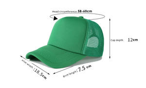 Hoge Kwaliteit <span class=keywords><strong>Custom</strong></span> Foam Sport <span class=keywords><strong>Trucker</strong></span> Cap Buiten Effen 5 Panel Curve Rand Mesh Snap Puff Print <span class=keywords><strong>Trucker</strong></span> Hoed Met Touw Of Geen - Product Image 4