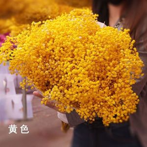 ช่อดอกยิปโซฟิลลาแห้งสีเหลือง ขายส่งสำหรับวันวาเลนไทน์ - Product Image 1