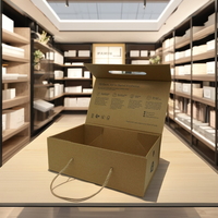 Professional Designer Design Custom Black Shoe Magnetic Gift Paper Boxes Clothing Packaging Box Handmade Rigid Boxes Paperboard