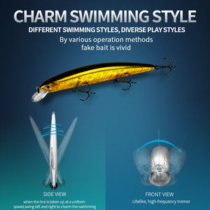 BEARKING Neuankömmling 13cm 21g Masse der Farben Köder Minnow Angel köder Köder - Product Image 3