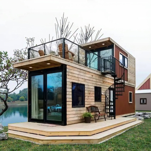 Barandilla de terraza al aire libre moderna para casas prefabricadas de balcón de aterrizaje Material de contenedor duradero para casas prefabricadas - Product Image 1