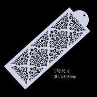 Vente en gros de pochoirs de décoration de gâteaux, modèles en plastique, moule Floral en aérosol, pochoirs en plastique découpés au Laser pour la décoration de gâteaux