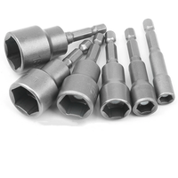 Tournevis clé 1/4 "vis métrique écrou tournevis ensemble d'outils adaptateur foret 5-12mm magnétique douille hexagonale manchon embout écrou tournevis