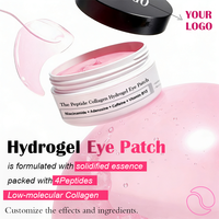Masque pour les yeux en hydrogel FATAZEN à l'extrait de collagène et de caféine, 60 patchs pour les yeux, hydratant, anti-rides, anti-cernes, pour tous types de peau