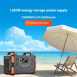 สถานีไฟฟ้าพกพา 1200W รุ่นขายดีปี 2025 แบตเตอรี่ LiFePO4  กำลังไฟ 1000W  เครื่องกำเนิดพลังงานแสงอาทิตย์สำหรับใช้ในบ้าน - Product Image 3