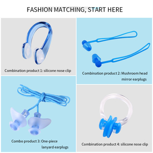 Juego de Protectores Nasales y de Oídos de Silicona en Oferta, Tapones para Oídos y Pinza Nasal para Natación, Juego de Repuesto de 4 Piezas Perfecto para Adultos o Niños - Product Image 2