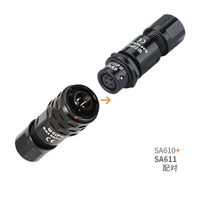 Connecteur circulaire aviation WEIPU IP67 étanche SA6 2, 3, 4, 5 broches, prise mâle métallique et prise femelle inversée