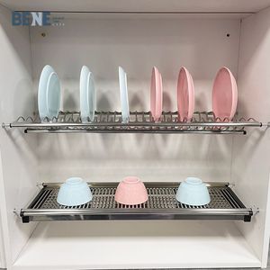 Modern Double-Layer Stainless Steel <b>Dish</b> <b>Rack</b> Chrome Strong Bearing Capacity Kitchen Drain Board Multi-Functional Design Tablewa - Product Image 2