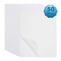 Papier vinyle autocollant imprimable autocollant, feuilles de format A4, pour imprimante à jet d'encre, 500 pièces