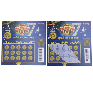 Carte de loterie à gratter de haute qualité, impression couleur double face, vente en gros - Product Image 6