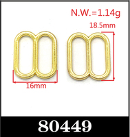 Sujetador personalizado duradero de muchos colores, hebilla frontal de Metal, cierre de Bikini de 21mm, venta al por mayor, sujetador de aleación de Zinc, accesorio de Hardware