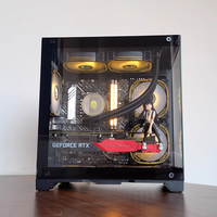 PC complet ordinateur de jeu armoire de processeur conception de jeu avec poignée boîte de couleur blanche étiquette personnalisée logo sur l'étui et l'emballage OEM ODM
