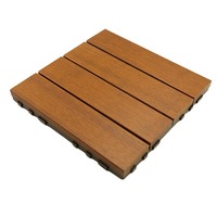 Ubin Lantai Bambu Persegi Gaya Cina Tahan Air Anti Lembab Anti Korosi Tahan Busuk Sistem Interlocking DIY