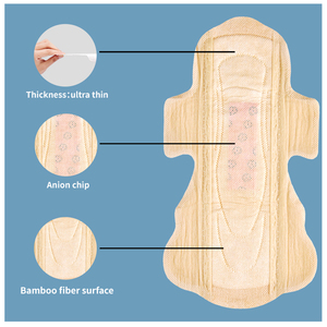 Serviettes hygiéniques jetables en bambou personnalisées avec logo pour femmes, produits d'usage quotidien, facilitant la vie, achat en gros - Product Image 5