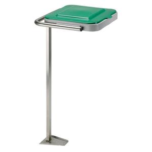 Supporto per Bidone della Spazzatura 530 S, Montaggio a Pavimento, Telaio in Metallo, Coperchio Verde - Product Image 1