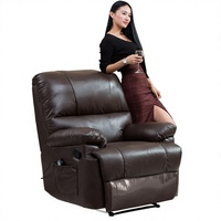Fauteuil de massage chauffant à 8 points de vibration de style contemporain, canapé de salon