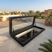 Ventana de Techo de Aluminio Ahorradora de Energía para Casa Pasiva Europea, Ventilación Impermeable para Ático, Diseño de Proyecto Personalizado