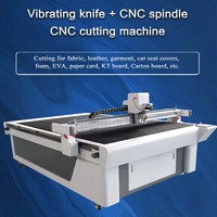 Plotter de corte digital de cama plana CNC automático con cuchilla vibratoria, sistema de control Ruida, riel guía CSK de Taiwán, motor servo Delta para tela