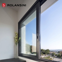 Ventana Corredera de Aleación de Aluminio AS2047, Resistente al Viento, Personalizada, de Gran Tamaño, para Villa, Balcón, Oficina, Sala de Estar