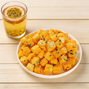 Venta al por mayor de fábrica: Snack saludable deshidratado, cubos de maracuyá liofilizado - Product Image 3