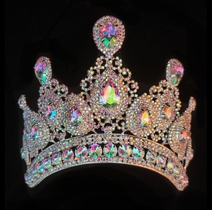Corona all'ingrosso del concorso corona curva della regina della Tiara della banda regolabile - Product Image 1