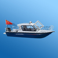 Fabricants de bateaux de plaisance, yacht en aluminium pas cher de 530 cm (17 pieds), petit bateau à moteur hors-bord à vendre