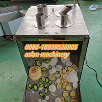 Volautomatische Oranje Draak Fruit Snijmachine Wortel Yam Komkommer Snijmachine Banaan Snijmachine Fruitsnijmachine