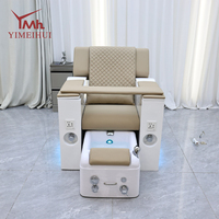 Chaise de pédicure électrique moderne de luxe télécommande massage inclinable fonction chauffante esthétique pied spa salon/SPA meubles