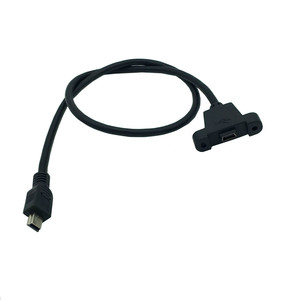 Cable de Carga Mini USB de 0.3M en Ángulo Recto para Teléfono Móvil con Soporte de Tornillo - Product Image 5