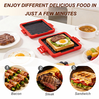 Utensilios de Cocina de Silicona Antiadherentes, Revestimiento para Microondas, Bandeja para Asar