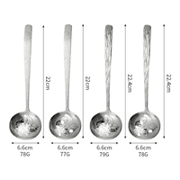 Louche à soupe résistante à la chaleur - Pour filtrer la soupe, le bouillon, éliminer la mousse et les impuretés, convient pour un usage domestique et en restaurant