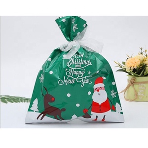Recyclable Doré Laminé Kraft Boîte <span class=keywords><strong>De</strong></span> Noël <span class=keywords><strong>Sac</strong></span> Auto-scellant Boutique Sacs En Plastique Transparent En Gros - Product Image 4