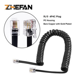 <span class=keywords><strong>Cable</strong></span> de teléfono en espiral RJ9 <span class=keywords><strong>Cable</strong></span> de teléfono modular 4P4C Auricular de teléfono <span class=keywords><strong>Cable</strong></span> de resorte en espiral <span class=keywords><strong>Cable</strong></span> <span class=keywords><strong>rizado</strong></span> - Product Image 3