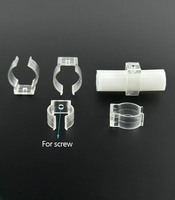Clip de fixation transparent pour bande LED, clips de montage en plastique pour bande LED pour éclairage intérieur et extérieur, installation sécurisée de la bande lumineuse
