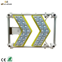 Panneau de signalisation directionnel LED IP66, lumière d'avertissement routière, film réfléchissant de première qualité en aluminium pour la sécurité des travaux routiers