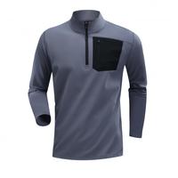 Veste de football rétro unisexe à demi-zip, nom personnalisé, polyester confortable, survêtement d'entraînement de football