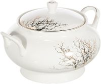 Service de table de luxe moderne en porcelaine fine dorée de 60 pièces / Ensemble d'assiettes en céramique écologique pour 12 personnes