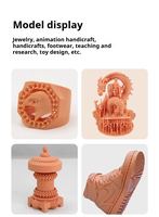 Lilin merah Resin fotosensitif Resin baik untuk detail permukaan halus 405nm cahaya menyembuhkan Resin perhiasan kerajinan