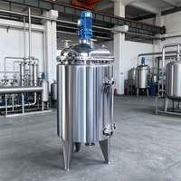 Réservoir de stockage en acier inoxydable personnalisable avec agitateur, réservoir de mélange de sauce tomate de haute qualité