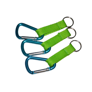 High Quality Custom PVC Carabiner Keychain Portable Aluminum Multi-Tool for Promotions